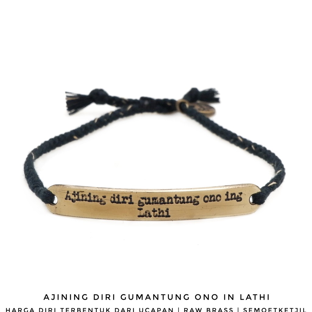 

Semoet Ketjil Gelang Bohemian Lathi Hitam