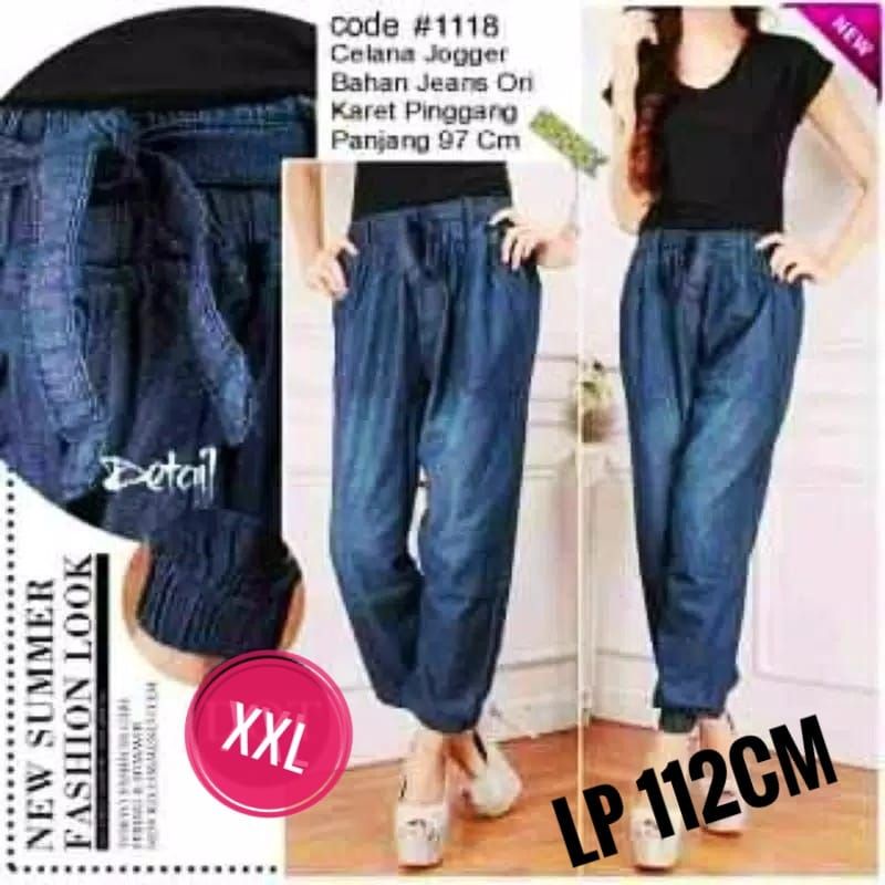 Celana Jogger jeans JUMBO XXXL & XXL  celana jogger