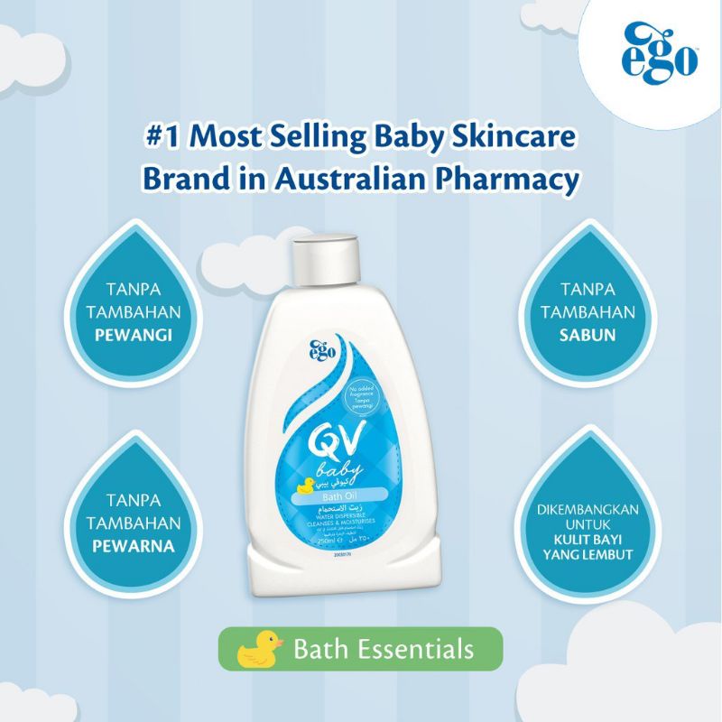 QV Baby Bath Oil Minyak Mandi Larut Air 250ml