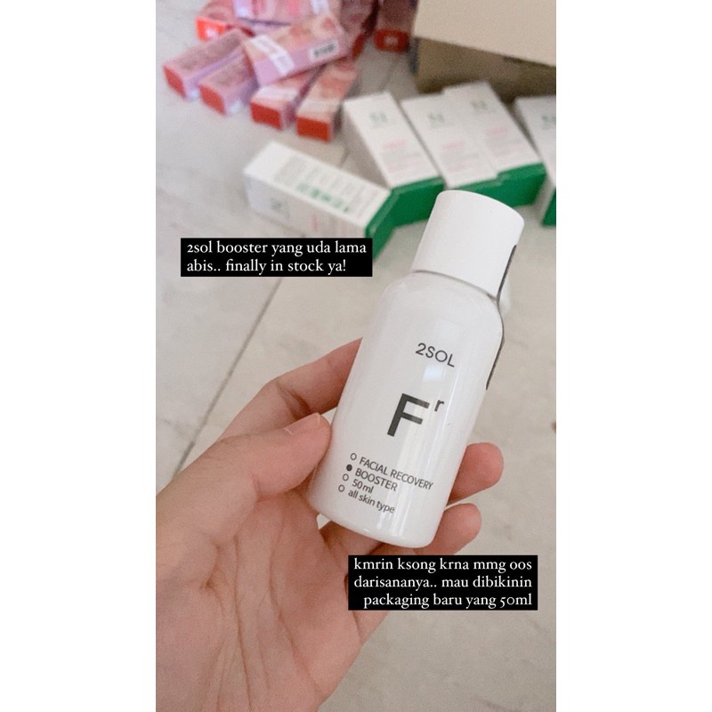 2Sol | Facial Recovery Booster 50ml (PACKAGING BARU)