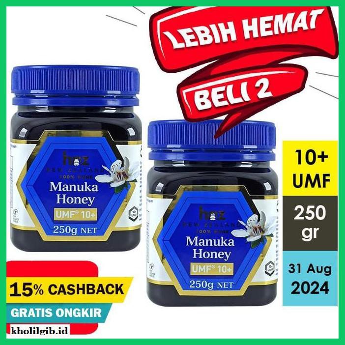 

MADU-MINUMAN- MADU HNZ MANUKA HONEY UMF 10+ 250GR -ASLI-BUKAN-KAWE-KAWE-