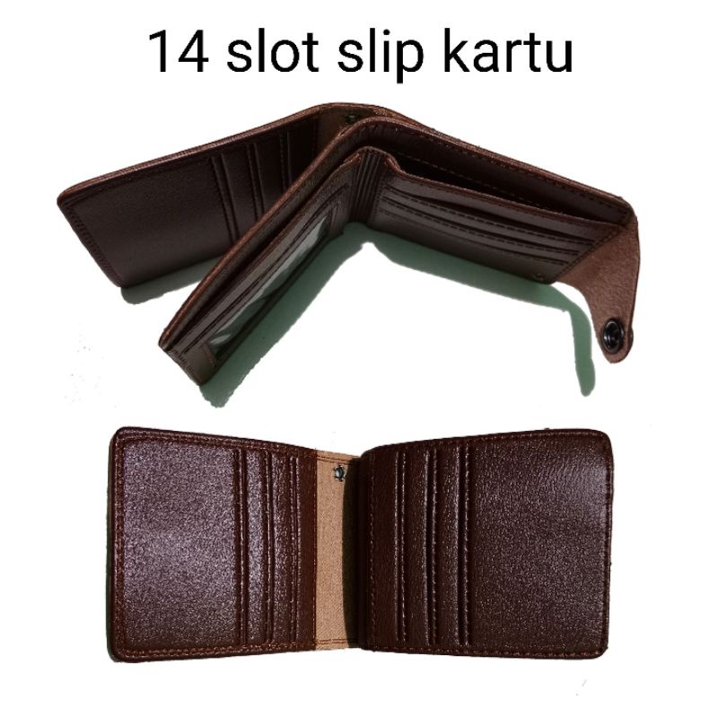 DOMPET PRIA MASAKINI/DOMPET LIPAT KULIT SINTETIS TERBAIK