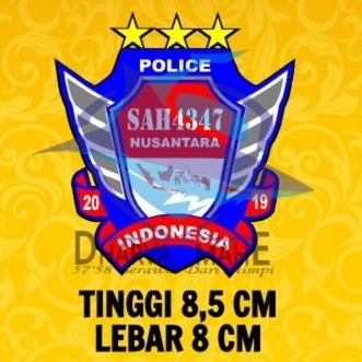 

Stiker Angkatan 43 Polisi, SAH4347, stiker letting 4347A, Stiker Polsek, Stiker Polres, Stiker Polda