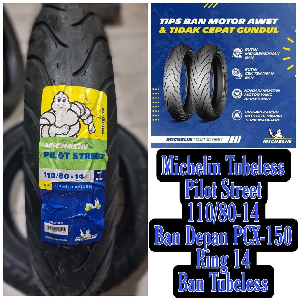 Ban Michelin Pilot Street 110/80 - 14