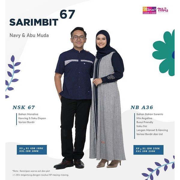 Nibras Couple 67 Navy Paling Diminati