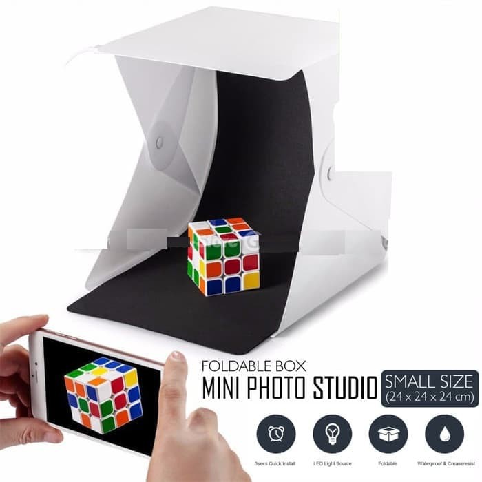  Mini  Studio Kit Box Folding Kotak  Tempat Foto  Portable 