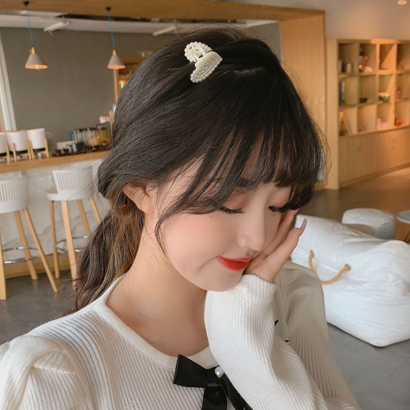 Women Korean INS Style Imitation Pearl Small Hair Clips