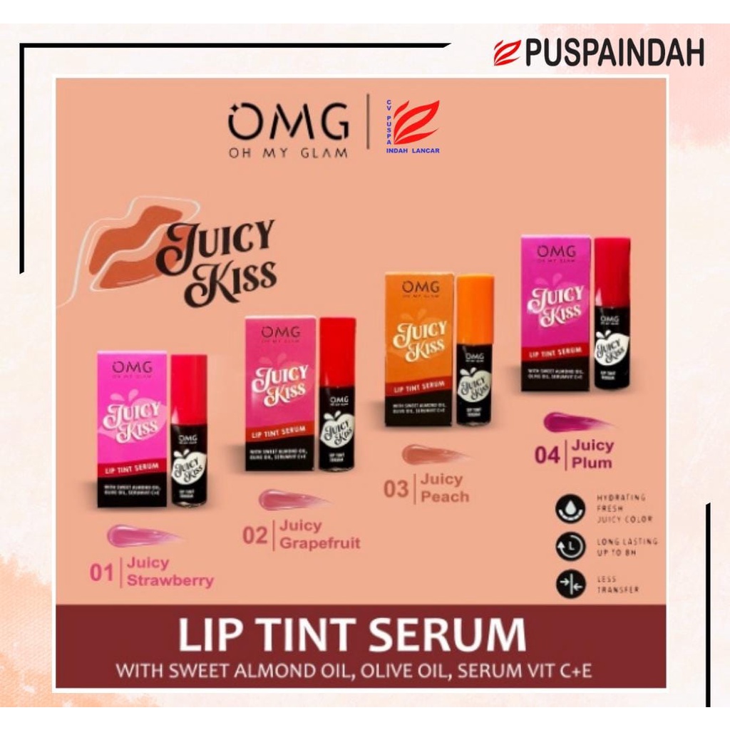 OMG OH MY GLAM Juicy Kiss Liptint Serum