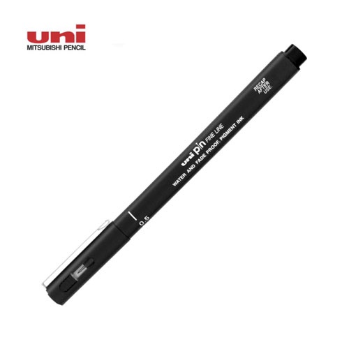 

Pendrawing- Uni Pin Fine Line Drawing Pen - 07, Hitam -Drawing-Pen.