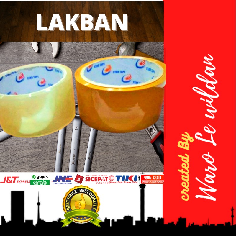 

Solasi Lakban isolasi solatip Bening Coklat STAR TAPE 2 Inchi Ukuran 4,5cm x 35Meter Kualitas Asli