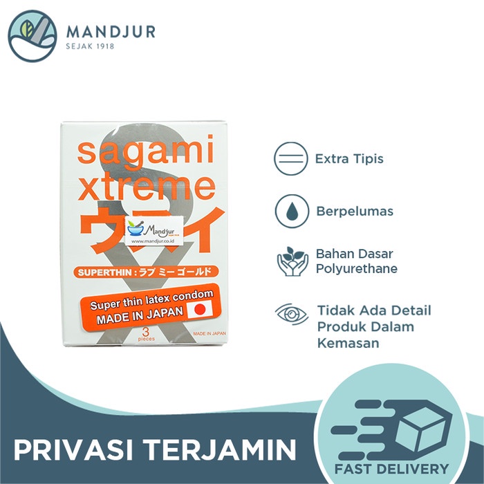 Paling Mahal Kondom Sagami Xtreme Superthin - Isi 3