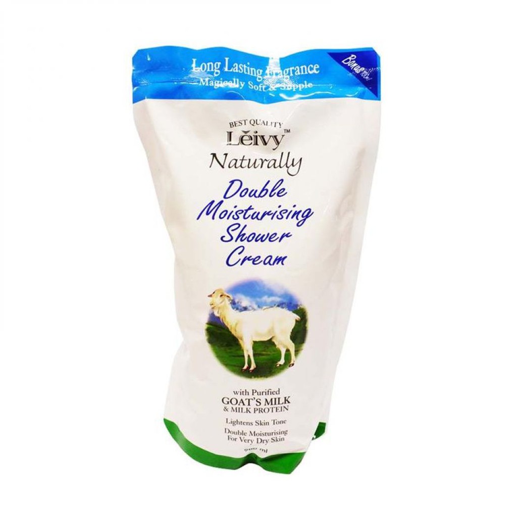 Leivy Shower Cream Goats 250 / 450 / 900ml (Khusus Gojek Surabaya) / Toko Makmur Online