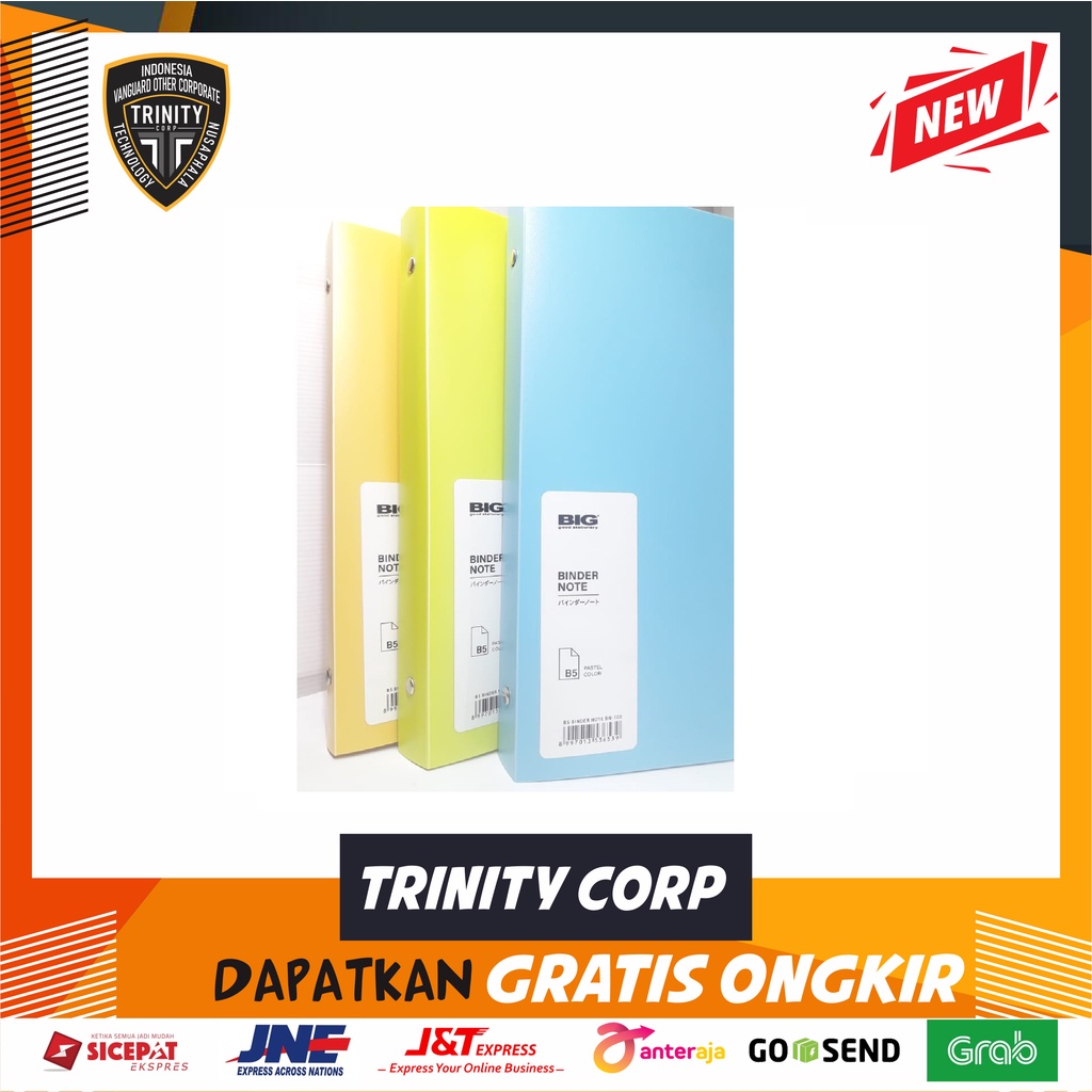 

Map Binder BIG Ukuran B5/A5 Warna Pastel Per pcs