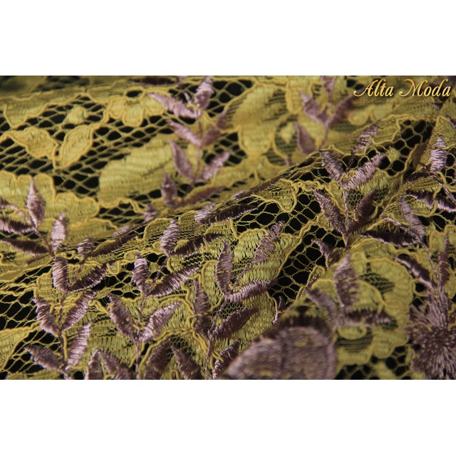 

Alta Moda Brokat Bordir Cornelli Nagita Kuning Bunga Lavender (1M)