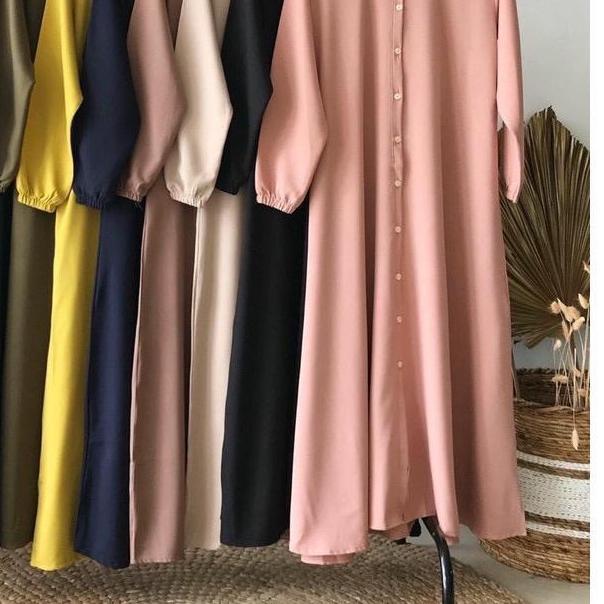 Gamis Nidia Full Kancing Busui Friendly