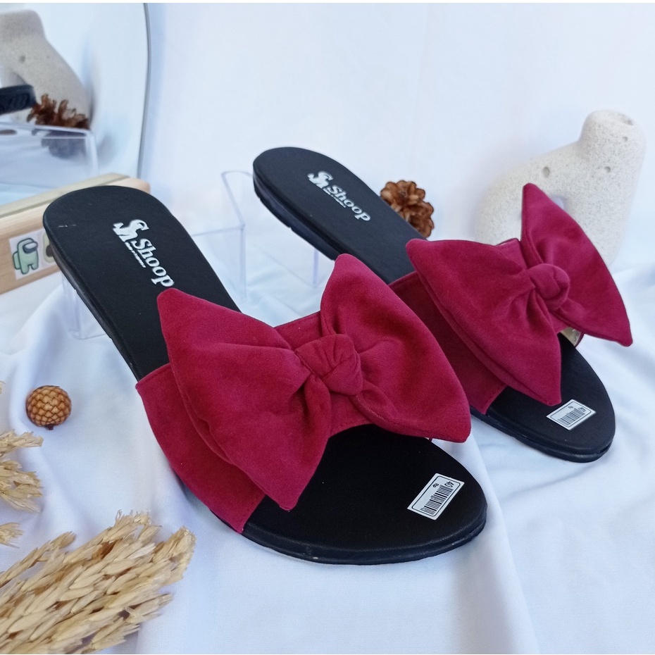 Sendal Wanita Kokop Pita Ad 01 Marun