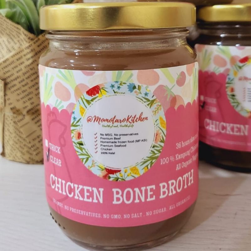 

chicken bone broth clear