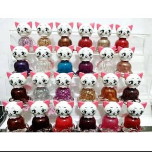 

TOKYO NIGHT NAIL POLISH KITTY CAT CUTEX 24pc