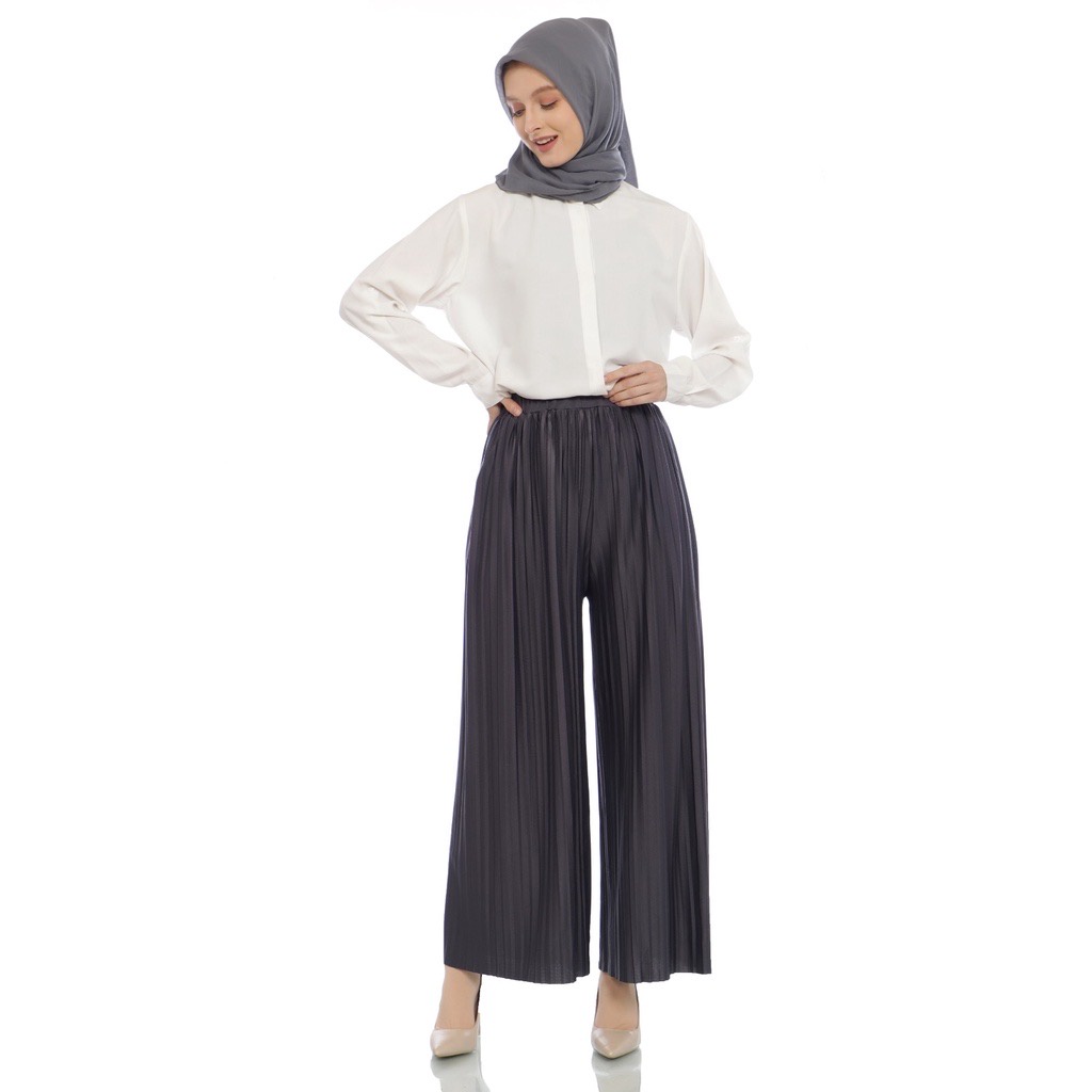 KULOT HIGHWAIST PLISKET PREMIUM TEBAL / KULOT PLISKET PREMIUM TEBAL