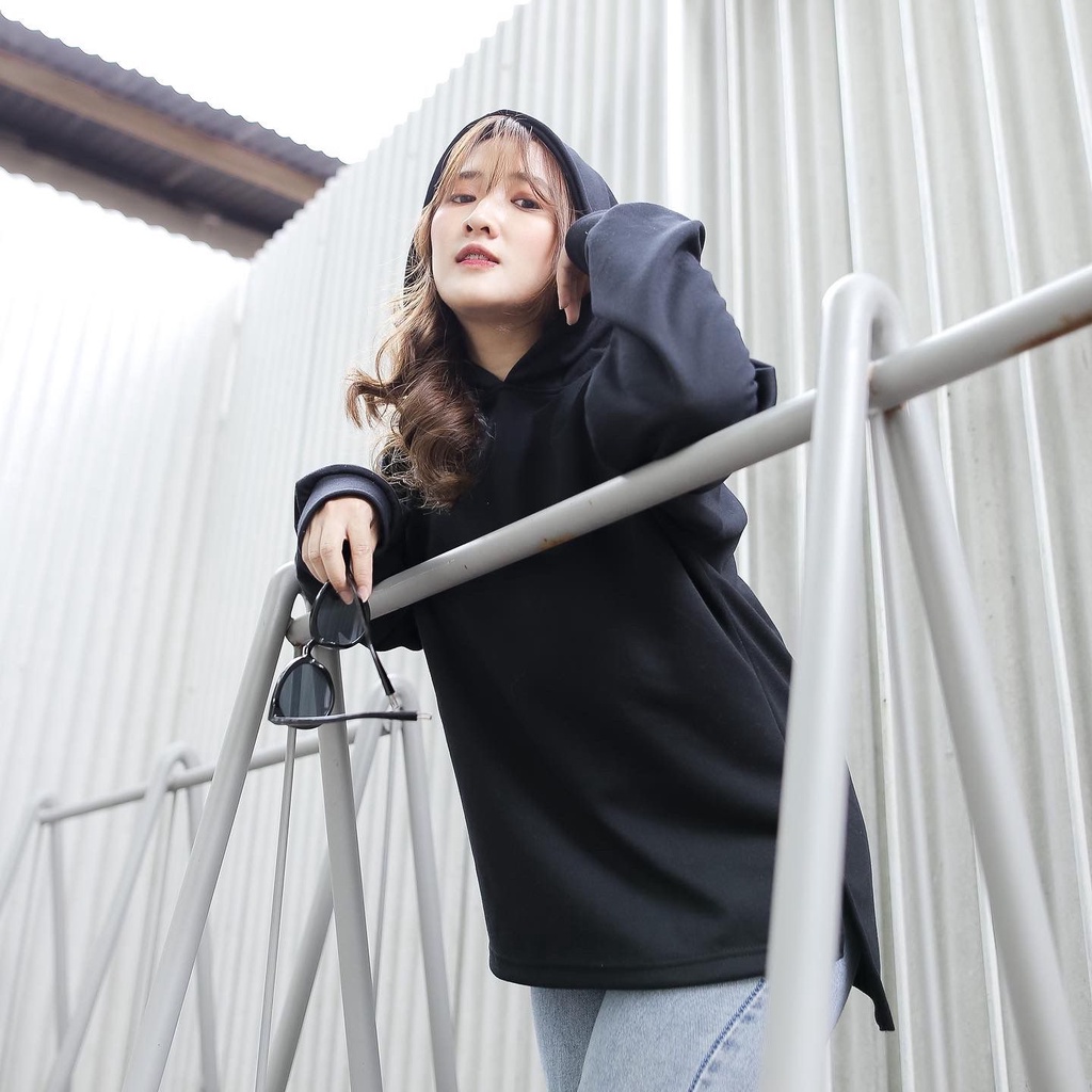 Hally Hoodie Sweater Fleece / Jaket Oversize