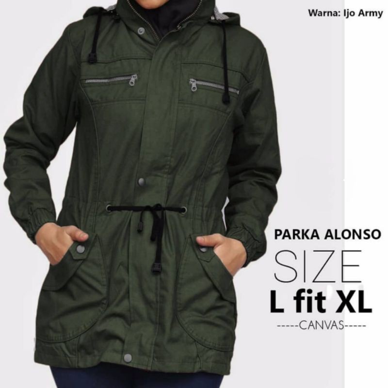 JAKET PARKA CEWEK/JAKET PARKA ALONSO/JAKET PARKA CEWEK TERBARU/JAKET PARKA CEWEK TERLARIS