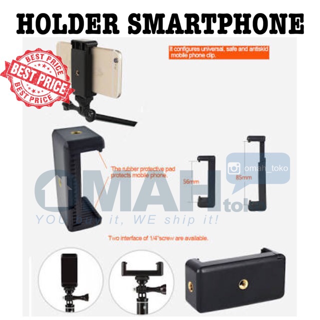 Clamp / Holder Smartphone for Xiaomi samsung oppo vivo tripod