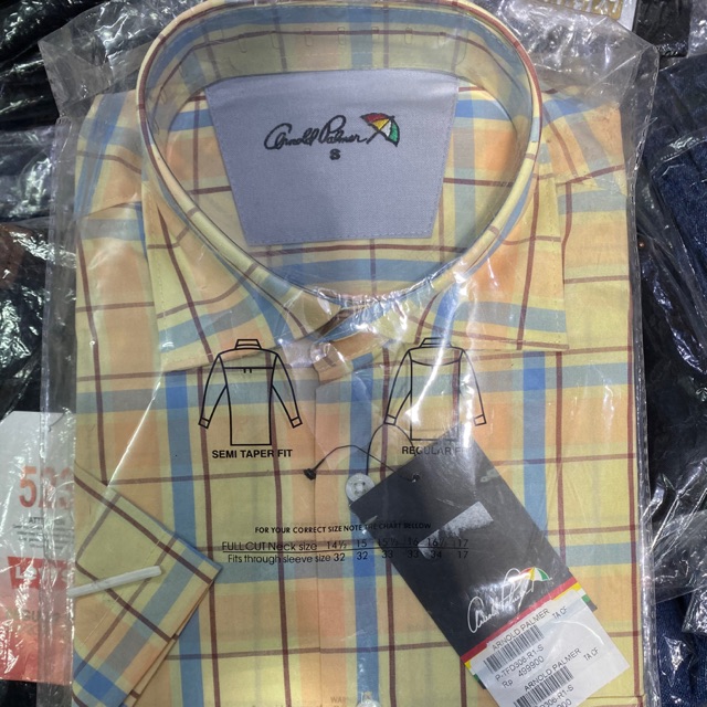 kemeja arnold palmer kuliah kerja kantor kasual formal original sisa pabrik
