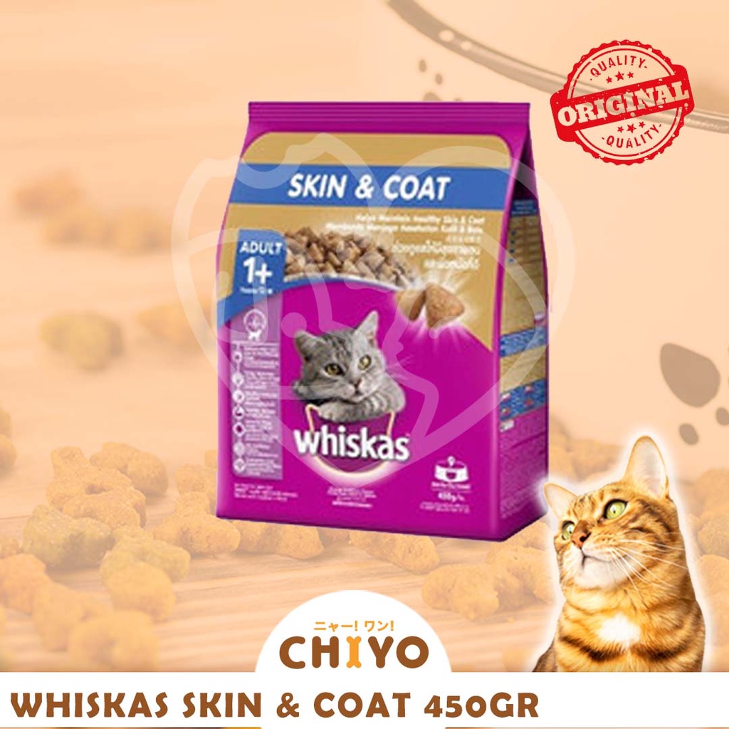 MAKANAN KUCING WHISKAS HAIRBALL CONTROL INDOOR 450 GR ( CAT FOOD )