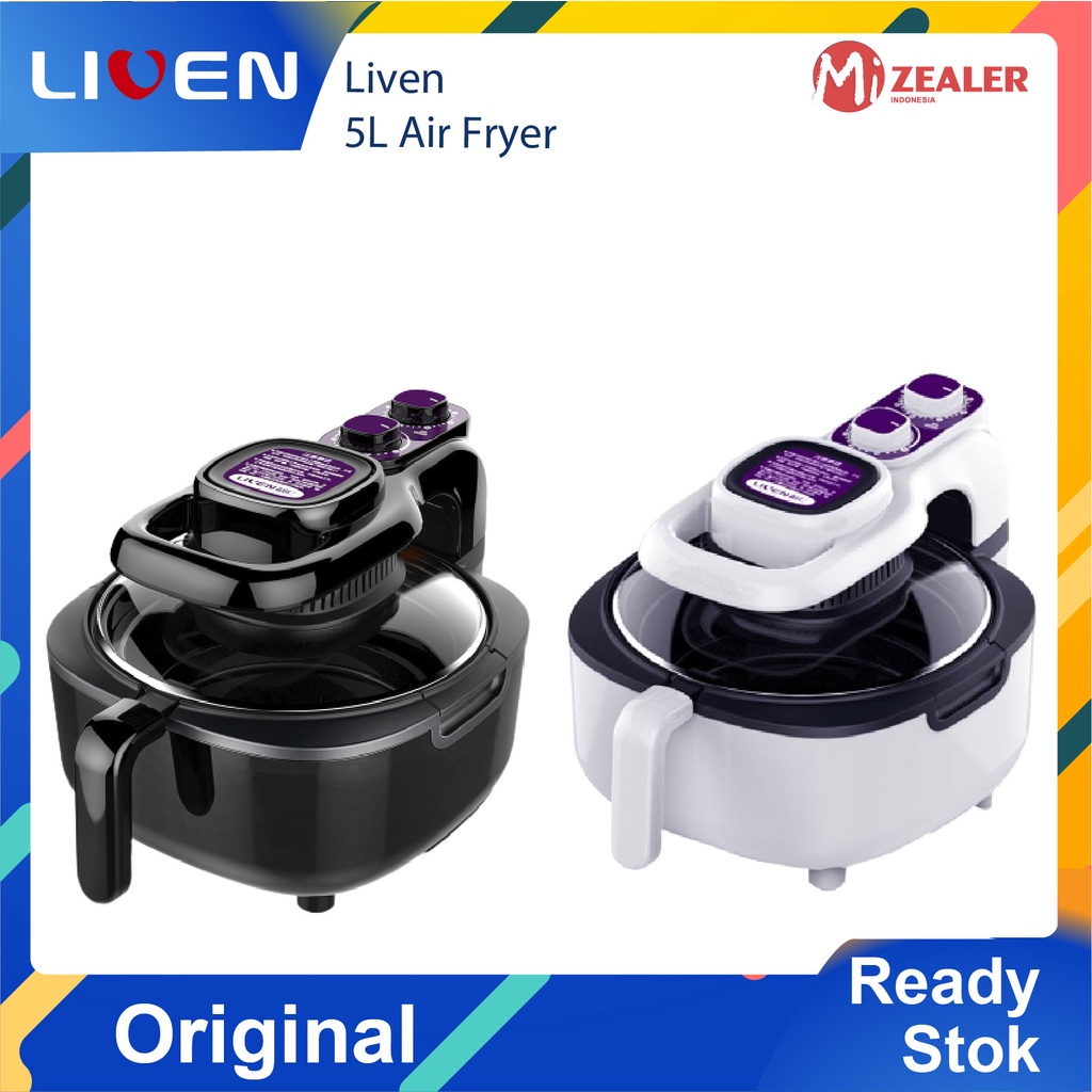 【HOT】Liven Air Fryer 5L Penggorengan Tanpa Minyak -Nathome Smart Air Fryer Oven kapasitas 4L