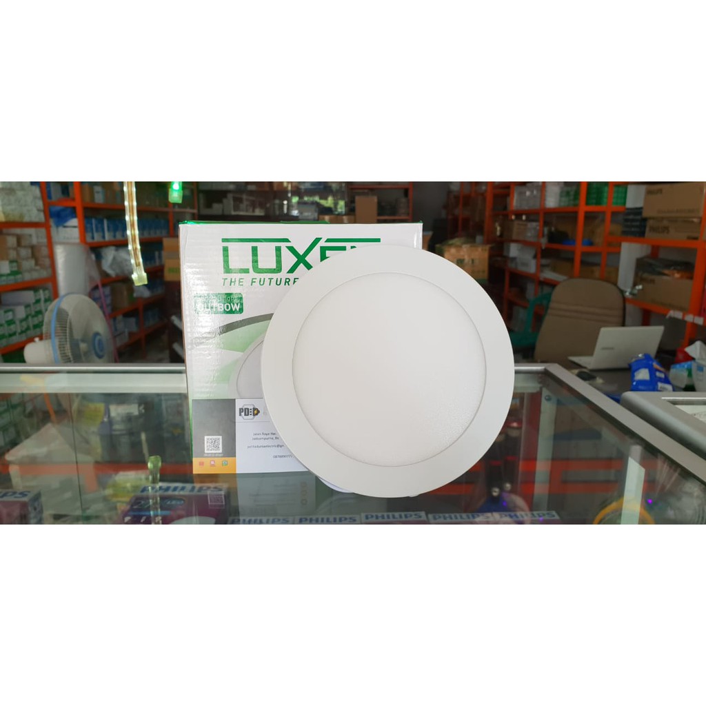 LUXEN LAMPU DOWNLIGHT LED PANEL OUTBOW BULAT LUXEN 12 WATT