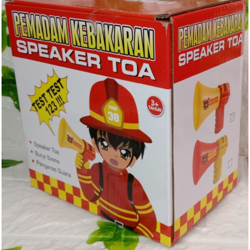 Mainan Toa GG007 Polisi-Pemadam Speaker Toa Usia 3 Tahun?Speaker Toa polisi-Pemadam kebarakaran