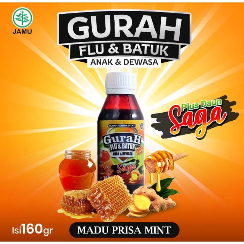 

Gurah Flu dan Batuk | Madu Perisa Mint by Darusyifa # 160gr