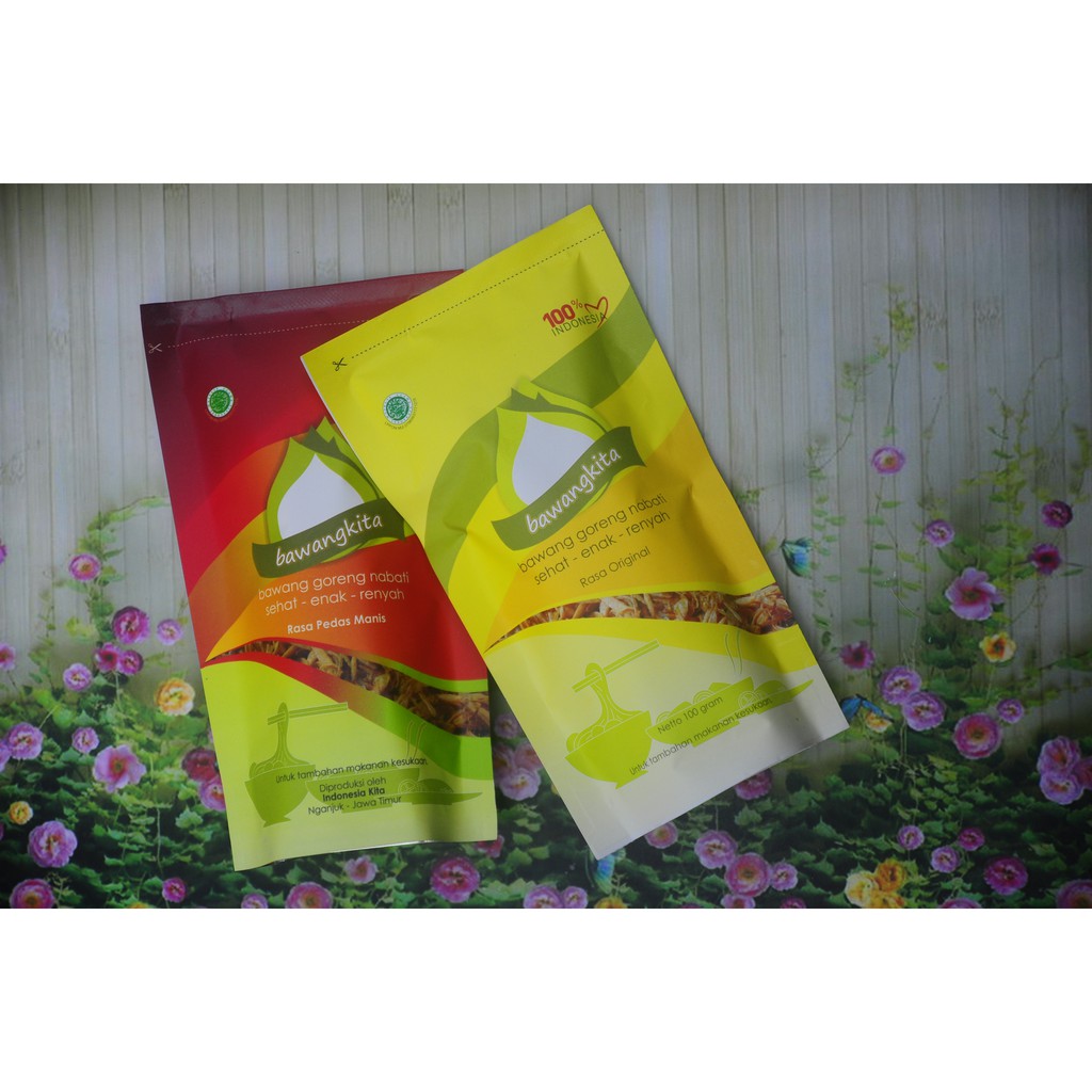 

Bawang Goreng Khas Nganjuk - BAWANGKITA - 3 Original 1 Pdas Manis