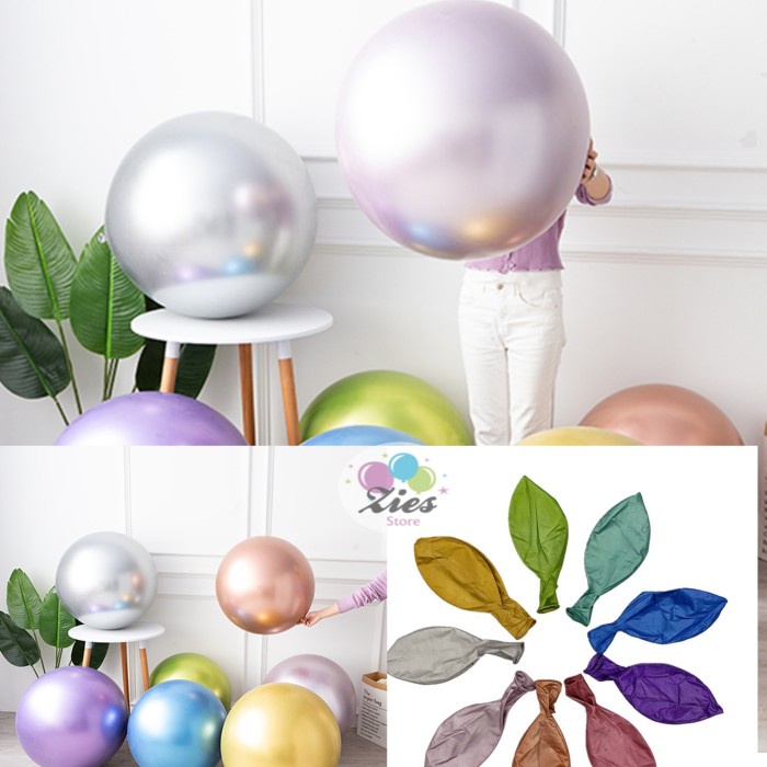 Jual Balon Latex Chrome Inch Balon Latex Metalik Chrome Jumbo