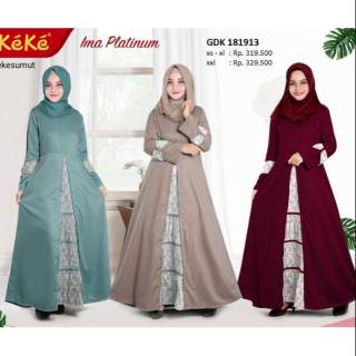 Kekesumut GDK 181913 Baju  BUsana muslim Gamis  Dewasa  Katun 