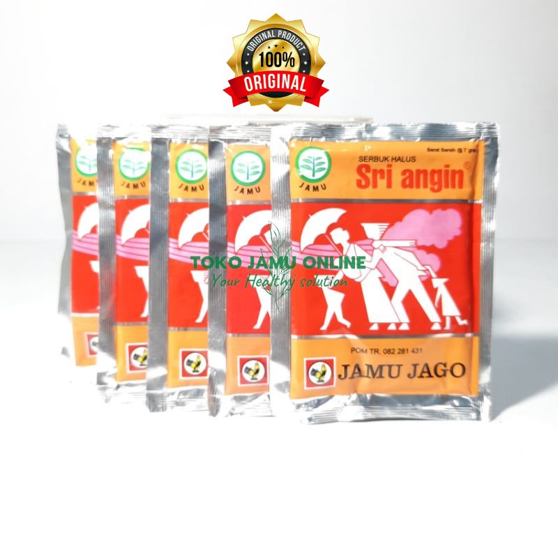 

Jamu Sri Angin Jago - Meredakan Masuk Angin Kepala Pusing Mual (Isi 10 Sachet)