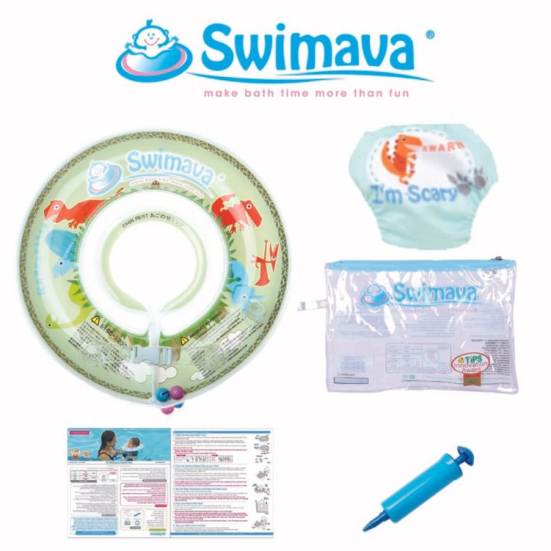 Swimava G1 Starter Set Neck Ring &amp; Diaper 1m+ - Mesozoic