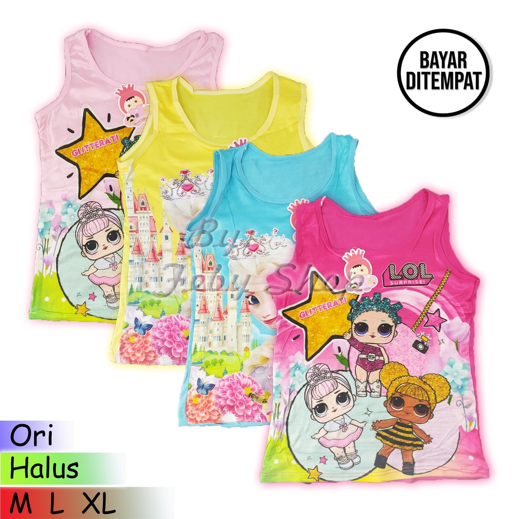 Singlet Karakter Anak Cewe