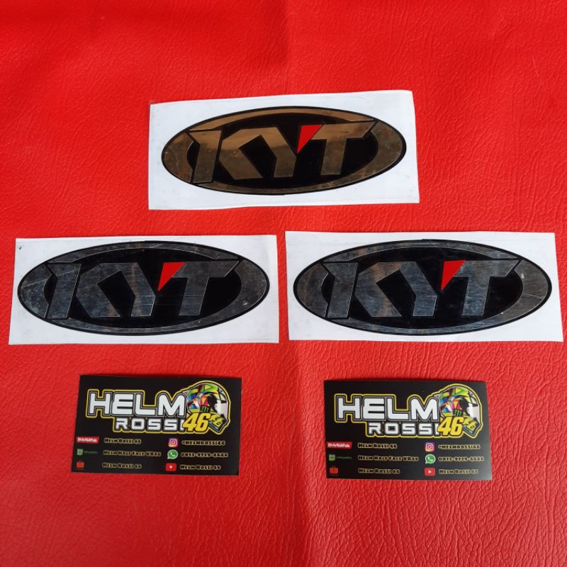 STICKER logo Helm Helmet variasi Sticker Cutting Premium / harga satuan