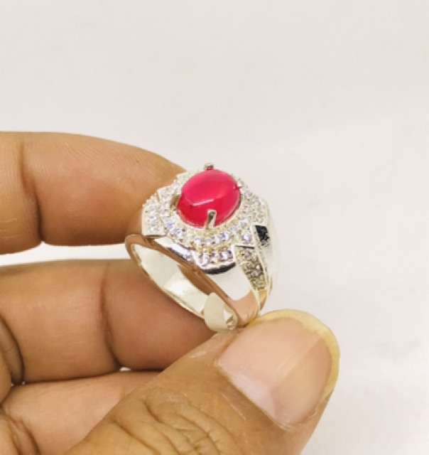 Cincin permata //cincin rubby//cicin pria//cincin cowok//cincin kecubung