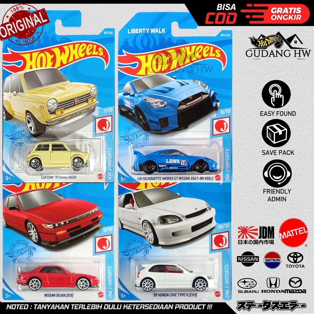 HOT WHEELS JDM MOBIL JEPANG