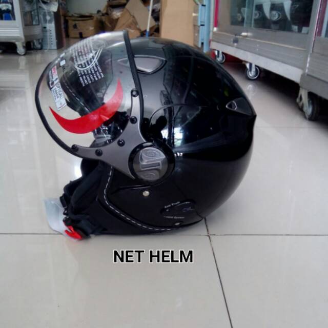 HELM KYT ELSICO SOLID BLACK METALIK ORI KYT ELSICO