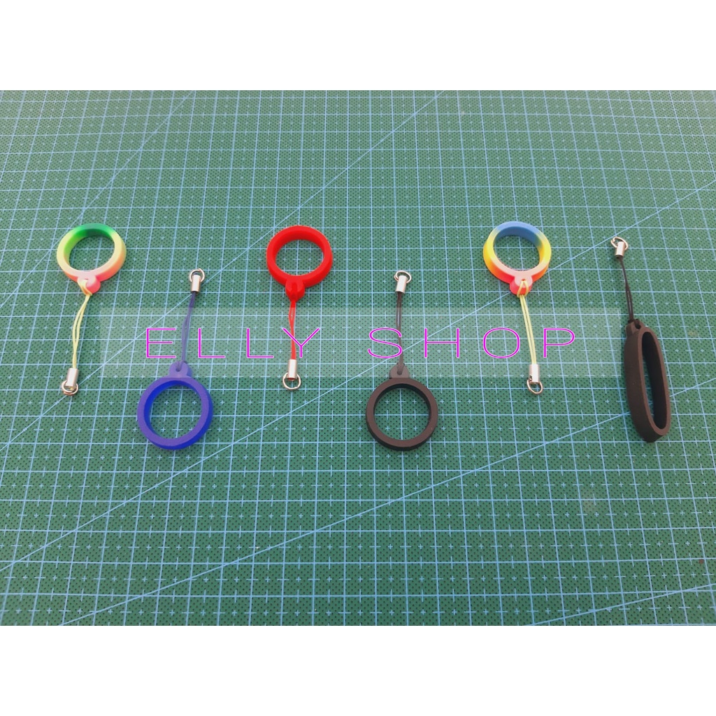 GANTUNGAN KARET O ring Pods Lanyard 13mm, 15mm, 20mm, 40mm Full Warna Gantungan Lanyard Kuat Elastis