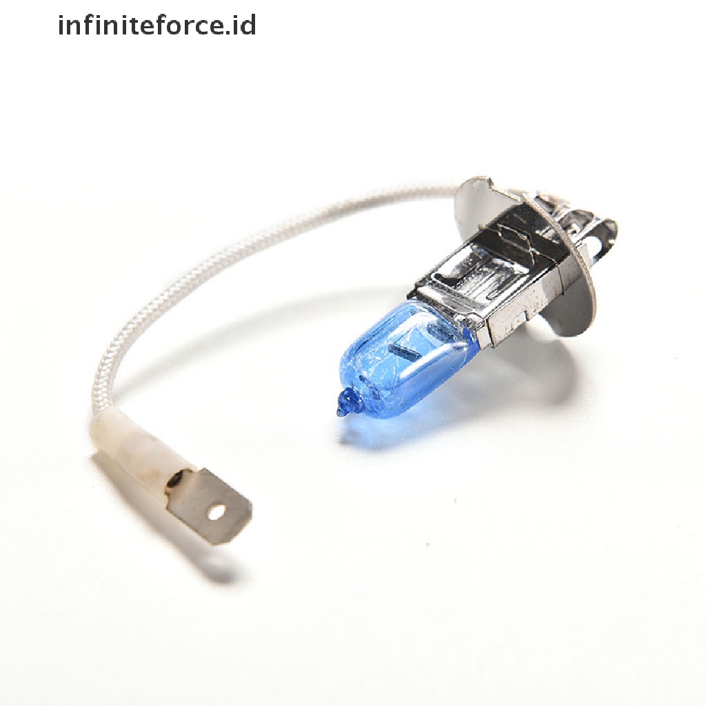 (Infiniteforce.Id) 2pcs Lampu Depan Halogen H3 Super Terang 12v 55w Warna Putih Untuk Mobil
