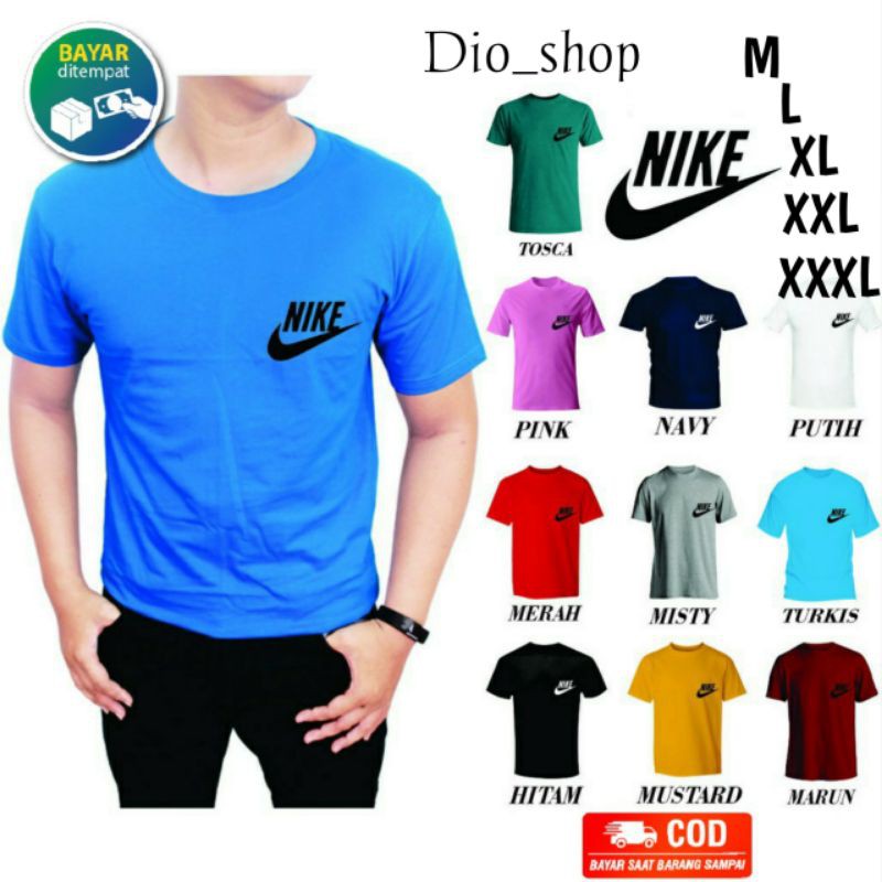 Baju Kaos pria Nik Kaos Oblong Pria Atasan Tshirt Pria Kaos oblong Cowok Pakaian Pria