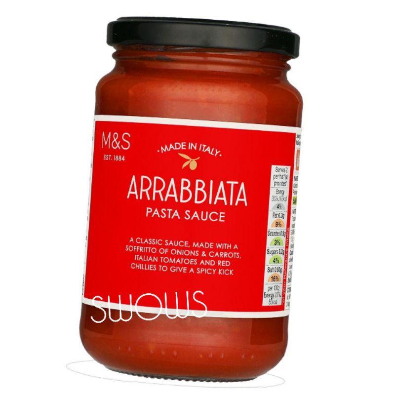 

M&S MARK MARKS & AND SPENCER ARRABBIATA PASTA SAUCE SAUS BUMBU SPAGHETTI SPAGETI
