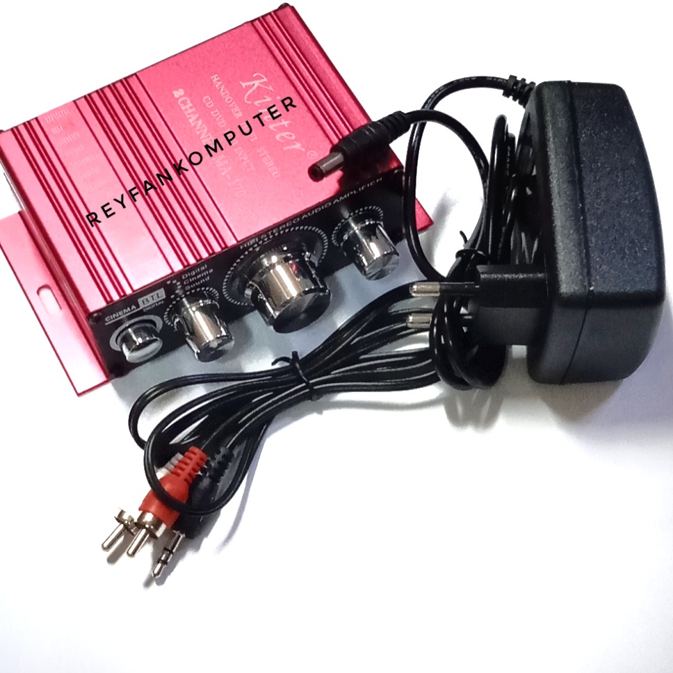 Satu Paket Full Ampli Mini Plus Adaptor Power 12V