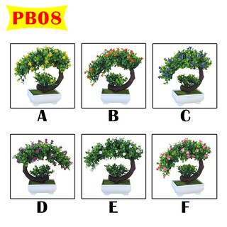 DD216 POT BUNGA Dekorasi Ornamen Tanaman HIAS plastik Pohon Bonsai Artificial Flower cantik import