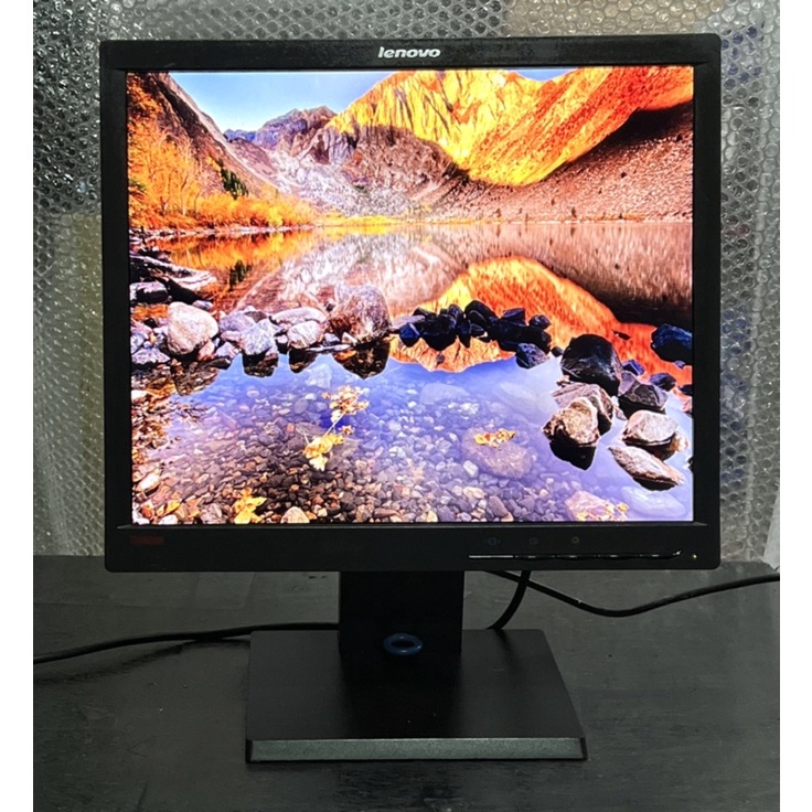 LED Monitor Komputer Lenovo ThinkVision LT1713pc Layar 17inch Kotak Second