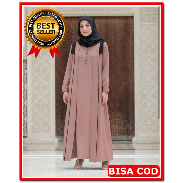 Yuna 122162 Gamis 3In1 Amira 104 Import Premium With Belt + Kembe ZK385 Baju Gamis Syari Wanita Ter